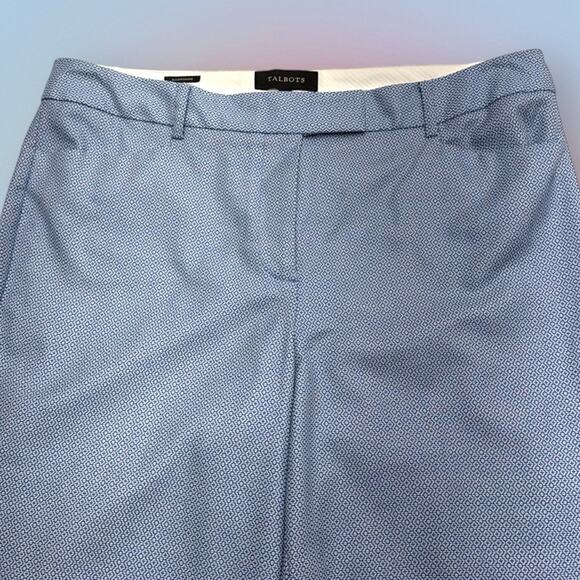 TALBOTS Women’s 12 Blue HAMPSHIRE Ankle Dress Pants - Picture 2 of 5
